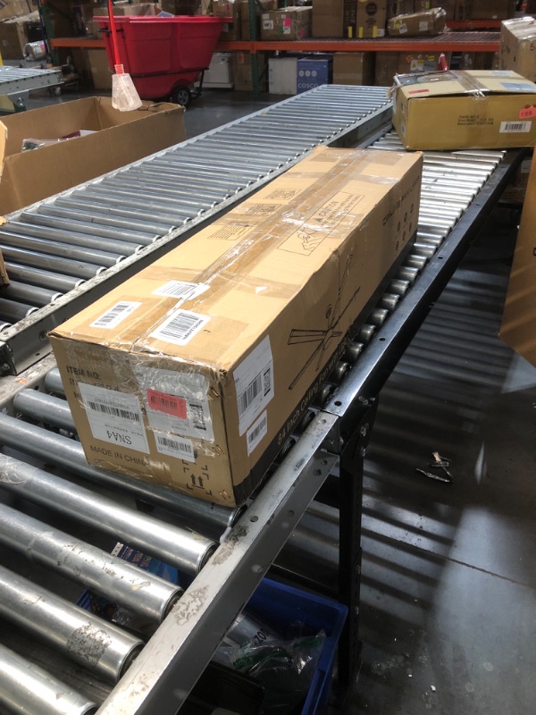 Photo 1 of Kayleik 84 Inch Industrial Ceiling Fan - Black Big Ceiling Fans with Lights, Large Ceiling Fan with Night Light, 6-Speed Remote Control, Outdoor Commercial Ceiling Fan for Living Room/Garage/Shop