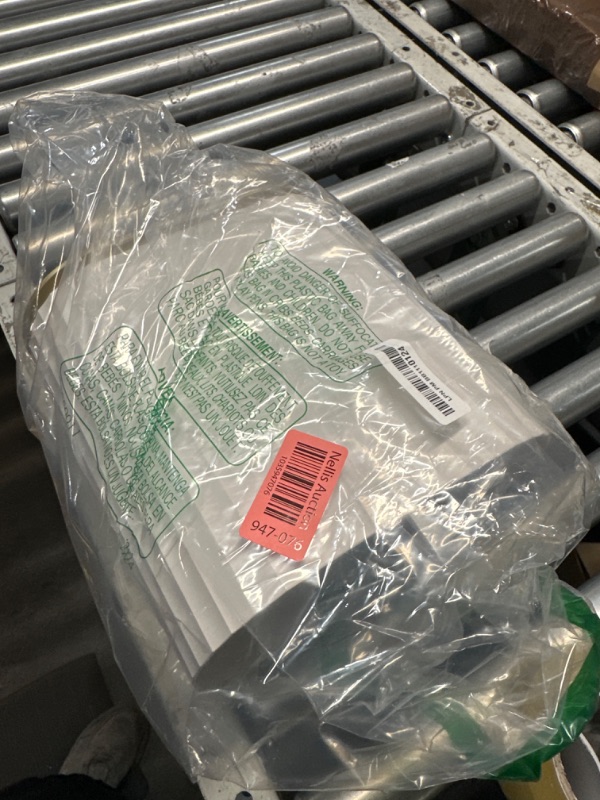 Photo 1 of ELPHECO Automatic Motion Sensor Trash Can - 2 Gallon Slimline for Bathroom, Bedroom, Kitchen, Office - White with Gold Trim