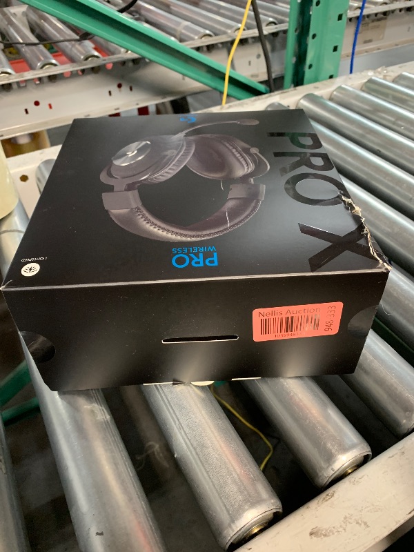 Photo 1 of ***MISSING DONGLE*** Logitech G PRO X Wireless Lightspeed Gaming Headset Gen 1: Blue VO!CE Mic Filter Tech, 50 mm PRO-G Drivers, and DTS Headphone:X 2.0 Surround Sound - Black