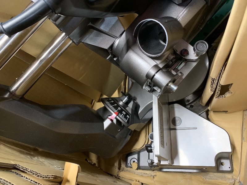 Photo 1 of (Damaged)(sold for parts/repair)  HPT 12-Inch Dual Bevel Sliding Miter Saw, 4000 RPM No-Load Speed, 45° Left and Right Bevel Range, Precision Miter Angles