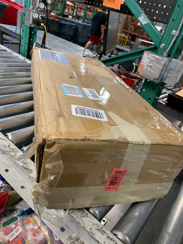 Photo 1 of (Missing pieces) Furinno Turn-N-Tube 5-Tier Toolless Display Rack, French Oak/Black