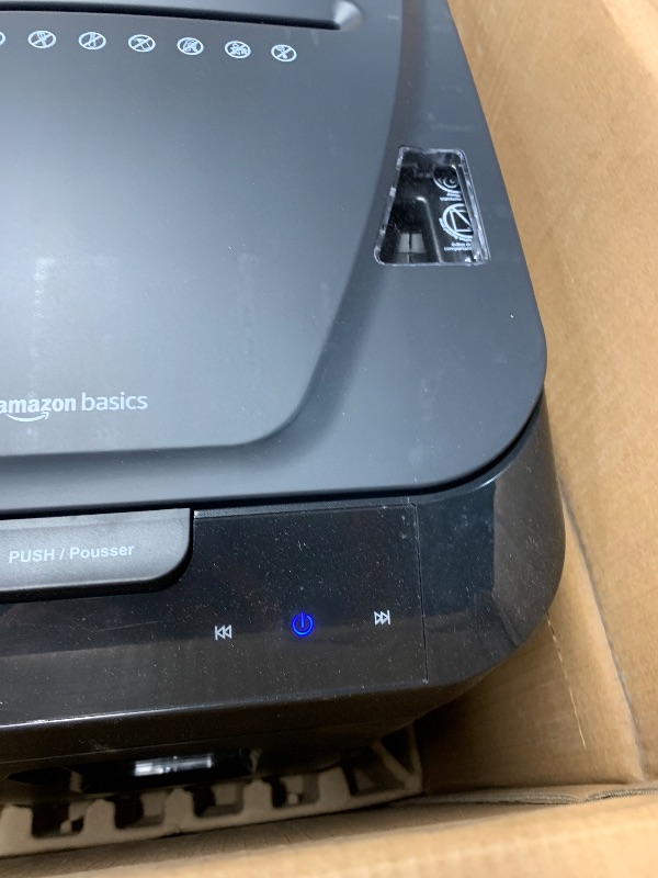 Photo 1 of Amazon Basics 150 Sheet Autofeed Micro Cut Paper Credit Card Shredder for Security, Black