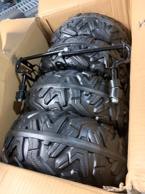Photo 1 of ***SEE NOTES*** 
Kids ATV, GAOMON 24V Ride on Car 4WD Quad Electric Vehicle, 4x80W Powerful Engine, with 7AHx2 Large Battery, Accelerator Handle, EVA Tires, LED Light, Full Metal Suspensions, Bluetooth & Music, White