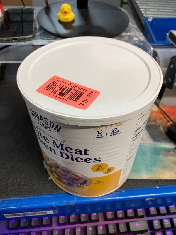 Photo 1 of ***(EXP: 12/17/54)NONREFUNDABLE***Augason Farms Cooked Freeze Dried White Meat Chicken Dices Can, Emergency Food Supply, Everyday Meals, 15 Servings