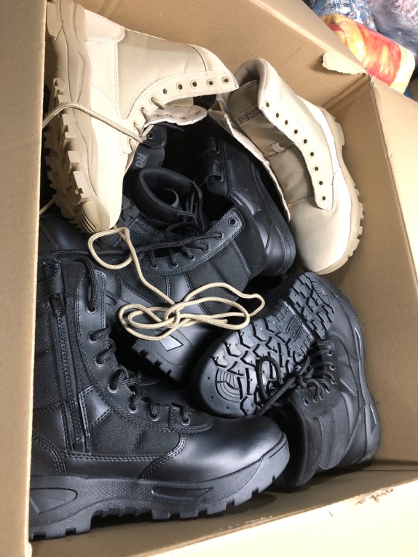 Photo 1 of *  NO RETURNS MIXED SIZES* BUNDLE OF BOOTS- VARIETY OF SIZES AND COLORS- NEW AND USED