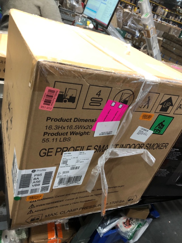 Photo 2 of ***FACTORY SEALED***GE Profile™ Smart Indoor Pellet Smoker, with Active Smoke Filtration, 5 Smoke Control Settings, WiFi Connected, Electric, Countertop BBQ Appliance, Black