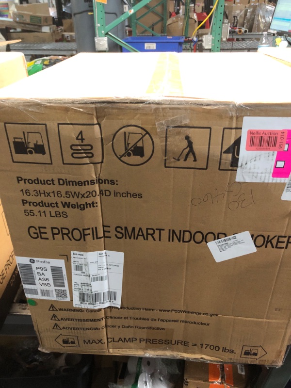 Photo 2 of ***FACTORY SEALED***GE Profile™ Smart Indoor Pellet Smoker, with Active Smoke Filtration, 5 Smoke Control Settings, WiFi Connected, Electric, Countertop BBQ Appliance, Black