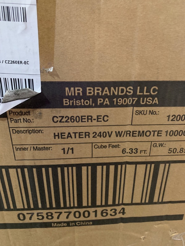 Photo 3 of ***FACTORY SEALED - OPENED TO INSPECT***
Comfort Zone CZ260ER Ceiling-Mounted High-Output 10