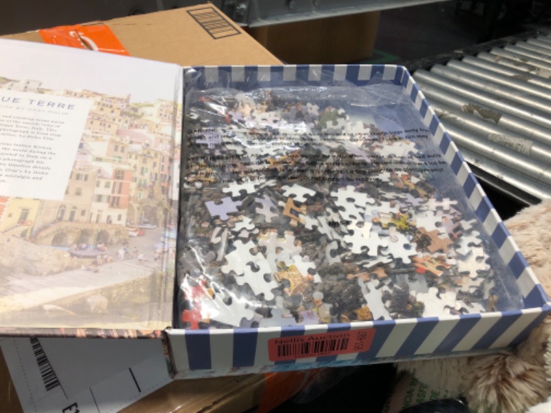 Photo 2 of ***FACTORY SEALED***Galison Gray Malin Cinque Terre – 1000 Piece Book Puzzle with Dreamy Italian Architecture Photography from La Dolce Vita Artwork Packaged in Magnetic Keepsake Book Sized Box