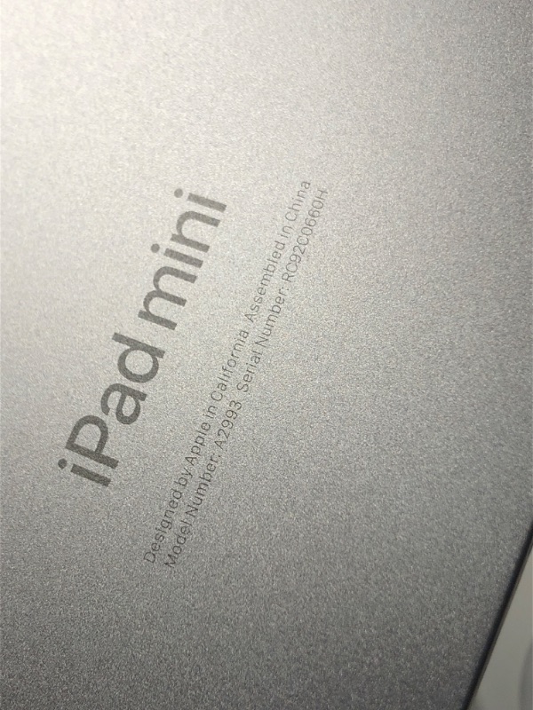 Photo 1 of Apple iPad Mini (A17 Pro): Apple Intelligence, 8.3-inch Liquid Retina Display, 128GB, Wi-Fi 6E, 12MP Front/12MP Back Camera, Touch ID, All-Day Battery Life — Space Gray