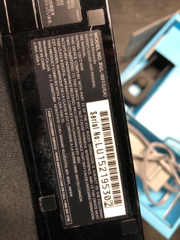 Photo 11 of **FOR PARTS, READ NOTES**
*USED/SCRATCHED**Nintendo Wii Console Black with Wii Sports and Wii Sports Resort