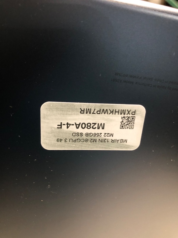 Photo 6 of ***(IMPORTANT SEE NOTES BEFORE BIDDING)***
Apple 2022 MacBook Air M2 Chip (13-inch