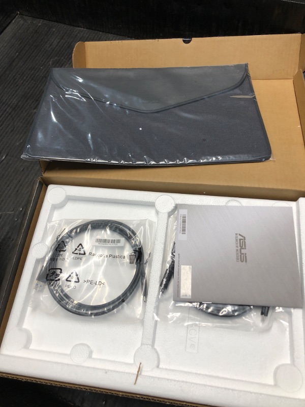 Photo 2 of ***FACTORY SEALED-OPENED TO INSPECT***ASUS ZenScreen 15.6” 1080P Portable Monitor (MB16ACV) - Full HD, IPS, Eye Care, Flicker Free, Blue Light Filter, Kickstand, USB-C Power Delivery, for Laptop, PC, Phone, Console