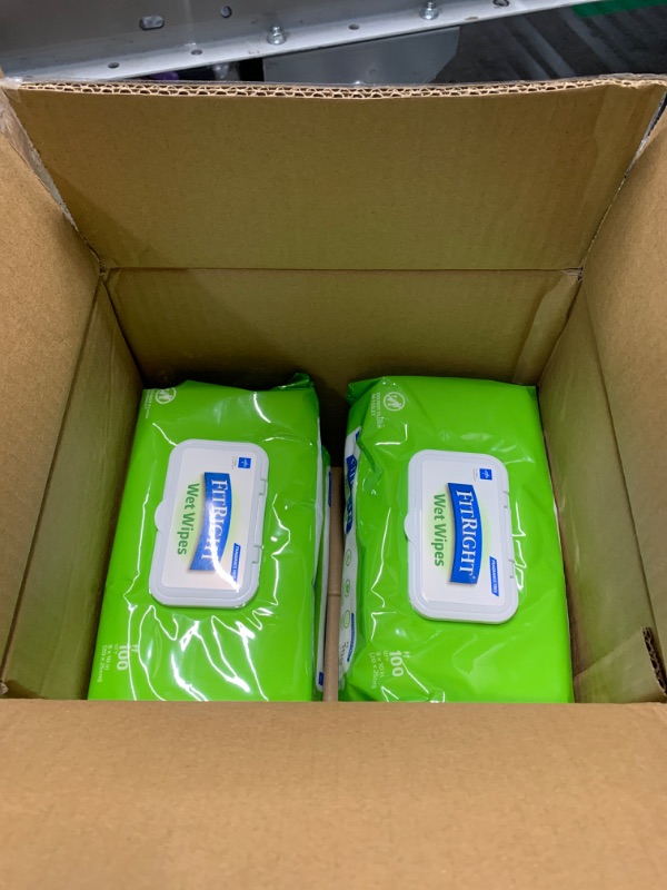 Photo 1 of *** 4 PACKS***
FitRight Personal Cleansing Wipes with Aloe (8x10 inch) | 600 Pieces Moisturizing Body Wipes for Adults Bathing and Incontinence Cleaning | Unscented Cloth Adult Wipes for Elderly Care