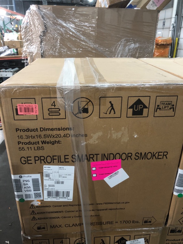 Photo 4 of *** FACTORY SEAL***GE Profile™ Smart Indoor Pellet Smoker, with Active Smoke Filtration, 5 Smoke Control Settings, WiFi Connected, Electric, Countertop BBQ Appliance, Black