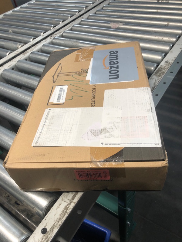 Photo 1 of Dual Monitor Stand - Vertical Stack Screen Free-Standing Monitor Riser Fits Two 13 to 34 Inch Screen with Swivel, Tilt, Height Adjustable, Holds One (1) Screen Up to 44Lbs