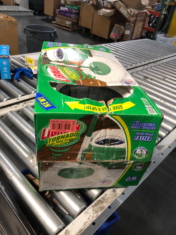 Photo 2 of ***HEAVILY USED AND DIRTY - DAMAGED - SEE PICTURES***
Libman 129804 14 in. Tornado Spin Mop Green & White