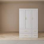 Photo 1 of *** TRUCK OR TRAILER PICK UP ONLY*** *** FACTORY SEAL***2 BOX IN THIS ORDER***FUFU&GAGA Contemporary White Wardrobe with 3 Doors, 4 Drawers, and Adjustable Shelves