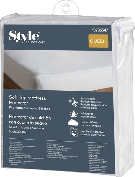 Photo 1 of *** FACTORY SEAL***Style Selections Soft Top 11-in D Polyester Queen Encasement Mattress Cover