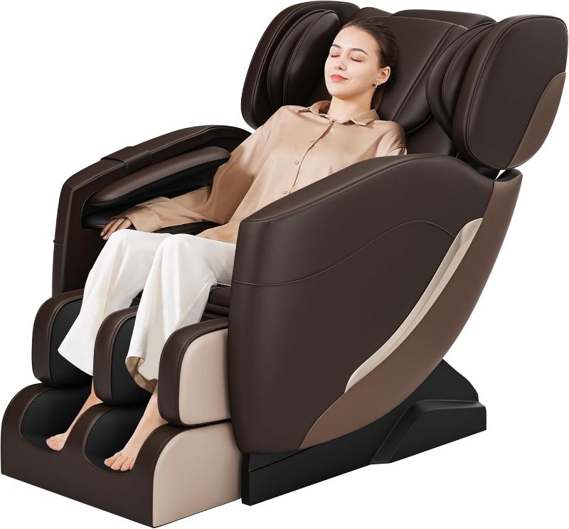 Photo 1 of [FOR PARTS, READ NOTES]
BLACK COLOR***2024 Massage Chair, Full Body Zero Gravity Massage Chair with Auto Modes, 8 Fix Point Rollers, Bluetooth, Foot Massage, Heating Function, BLACK