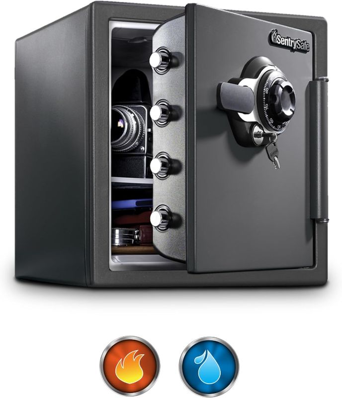 Photo 1 of *** FACTORY SEAL***1.2 cu. ft. Fireproof & Waterproof Safe with Dial Combination Lock and Dual Key