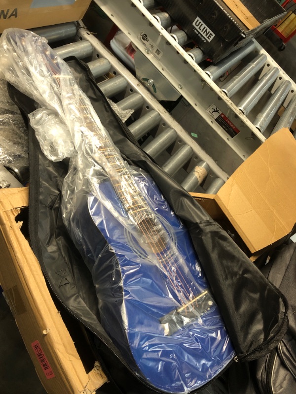 Photo 1 of ***USED - NO PACKAGING***
30" Wood Guitar with Case and Accessories for Kids/Girls/Boys/Beginners (Blue)