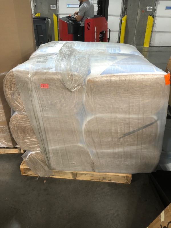 Photo 2 of *** TRUCK OR TRAILER PICK UP ONLY*** R-19 EcoBatt Kraft Faced Fiberglass Insulation Batt 23 in. x 94 in. x 6-1/4 in ( 12 BAGS) 