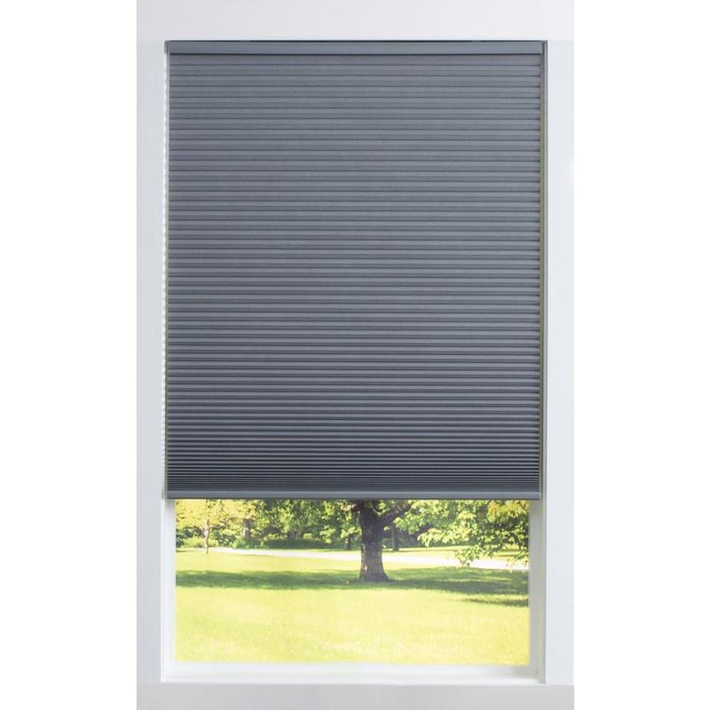 Photo 1 of *** FACTORY SEAL***Allen + Roth AR 1.5-in Gray Blackout Recycle Cellular Shade 70x64