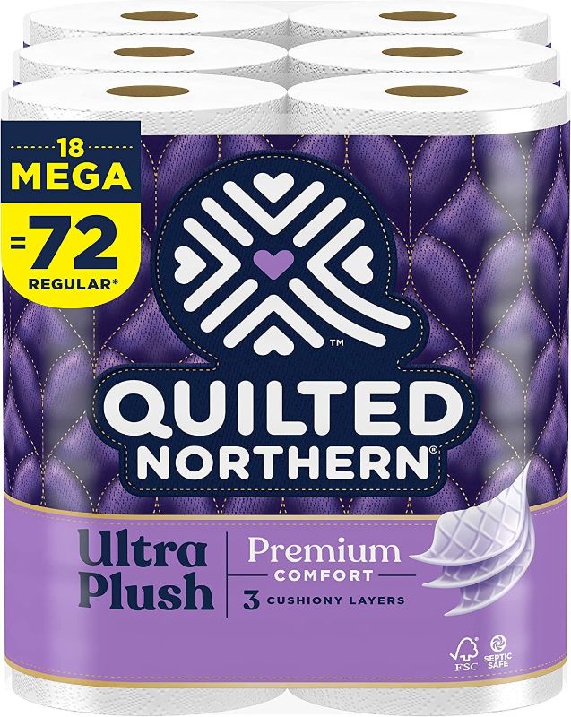 Photo 1 of *** FACTORY SEAL****** NONREFUNABLE***Quilted Northern Ultra Plush Toilet Paper,18 Mega Rolls = 72 Regular