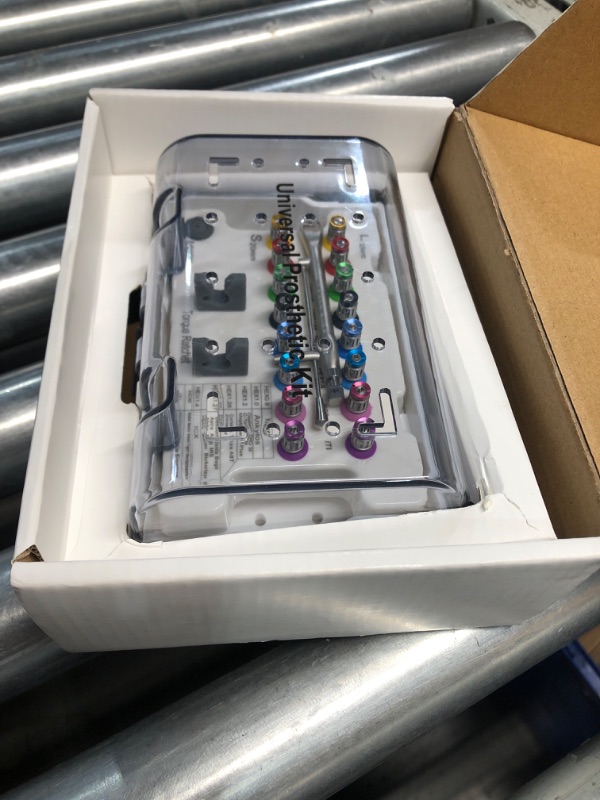 Photo 1 of Mokemok Dental Implant Torque Wrench Set Universal Implant Torque Wrench Screwdriver Prosthetic Kit Ratchet Drivers Dentistry Implant Repair Tools Fully Autoclavable 16pcs, 10-70Ncm