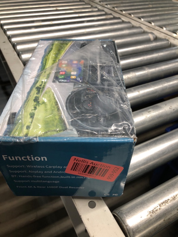 Photo 1 of Wireless Carplay with 4K Dash Cam, 9" Portable Carplay Screen for Car, Apple Carplay & Android Auto Car Satellite Radio with 1080P Backup Camera, GPS Navigation/Mirror Link/Voice Control/Bluetooth