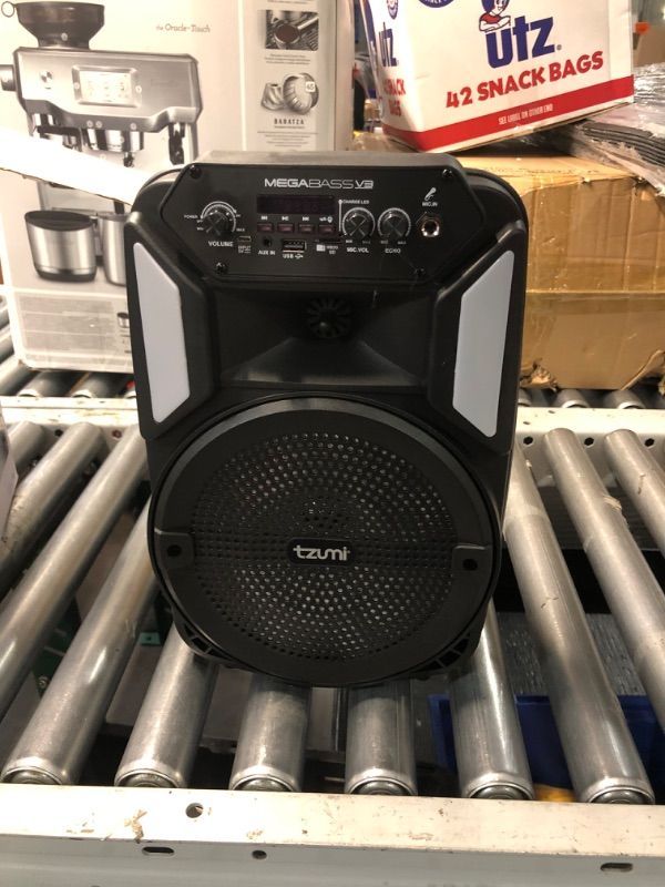 Photo 2 of (READ FULL POST) Tzumi Mega Bass V3 Rechargeable Bluetooth Party Speaker with 8" Subwoofer