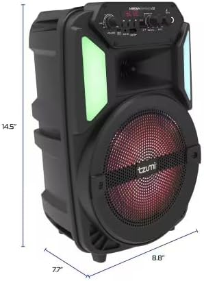 Photo 3 of (READ FULL POST) Tzumi Mega Bass V3 Rechargeable Bluetooth Party Speaker with 8" Subwoofer