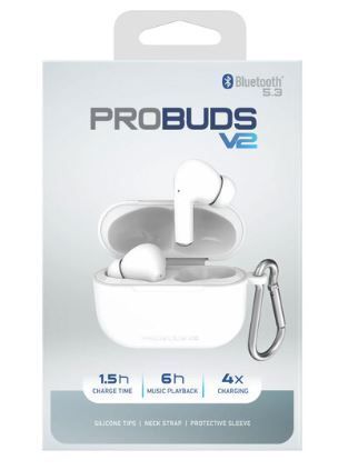 Photo 1 of ***STOCK PHOTO REFERENCE ONLY*** Tzumi ProBuds V2 Earbuds True Wireless Bluetooth Headphones with Charging Case