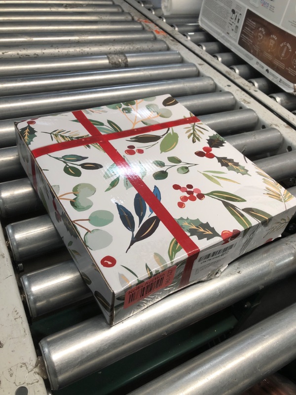 Photo 1 of PRIMETEK LED Vanity Mirror with Gift Box, 10"x8" Lighted Hollywood Makeup Mirror, Portable Travel Makeup Mirror with Lights, 3-Color Lighting, 5X Magnification, for Vanity Desk, Bedroom, Christmas