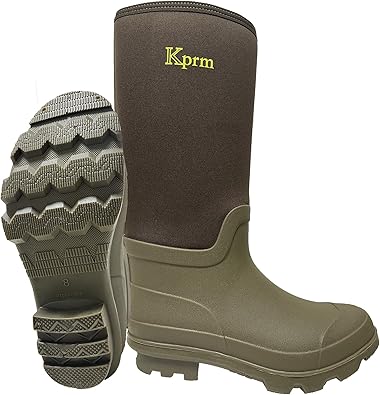 Photo 1 of ***IMAGE FOR REFERENCE***  ***USED - COVERED IN MUD - MENS ****
Rubber Rain Boots for Men Waterproof Lightweight Durable Neoprene Men's Work Boot Insulated for Mud Muck Outdoor