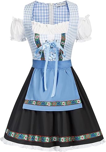 Photo 1 of ***M***
Kate Kasin Women's German Dirndl Dress Costumes for Traditional Bavarian Oktoberfest Carnival Halloween