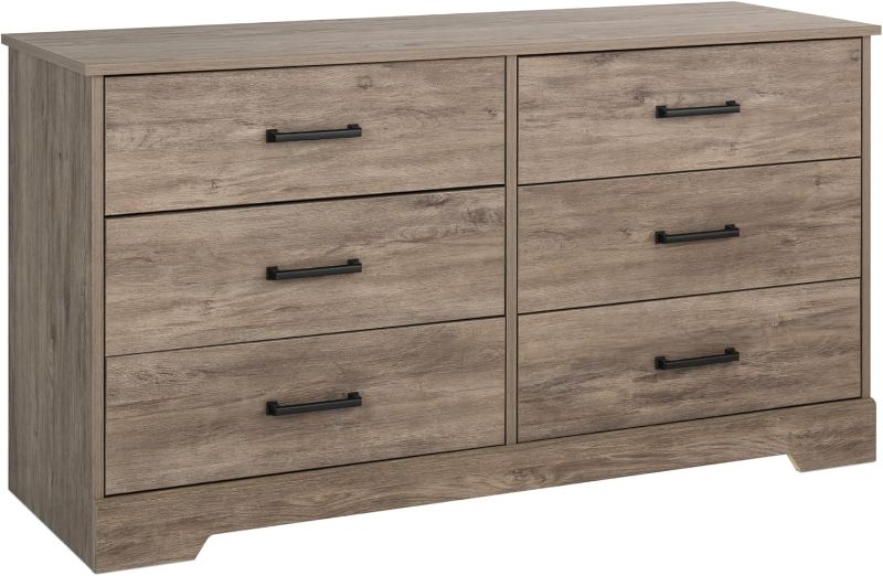 Photo 1 of ***TRUCK / TRAILER PICK UP***
Prepac Rustic Ridge Farmhouse 6-Drawer Double Dresser, Brown Dresser for Bedroom, Chest of Drawers with 6 Storage Drawers, 53.25” wide x 18.25” deep x 28.5” tall, Brown