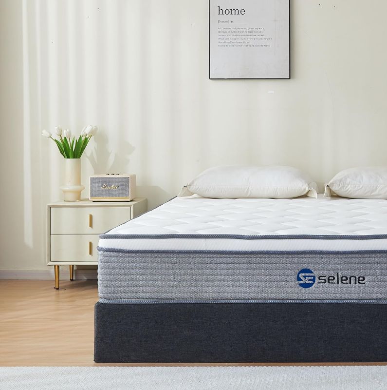 Photo 1 of ***USED - DIRTY - NO PACKAGING***
Full Size Mattress, 10 Inch Mattress Full with Pocket Spring and Memory Foam for Pressure Relief, Motion Isolation, Edge Support, Medium Firm Mattress in a Box, CertiPUR-US, Grey