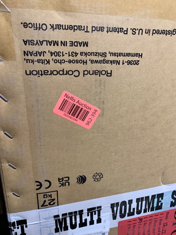 Photo 7 of ***BOX 1 OF 2*** **PARTIAL SET***
Roland V Quiet 5-Piece Electronic Crashes, Ride & Hi-Hat Mounted on Acoustic Stand TD-17KVX2 Ultimate Generation 2 Drums Kit