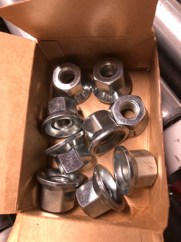 Photo 2 of **missing 1**
Dorman 611-057 Wheel Nut 5/8-18 Flanged Flat Face - 1-1/8 In. Hex, 1-1/16 In. Length Compatible with Select Dodge Models, 10 Pack