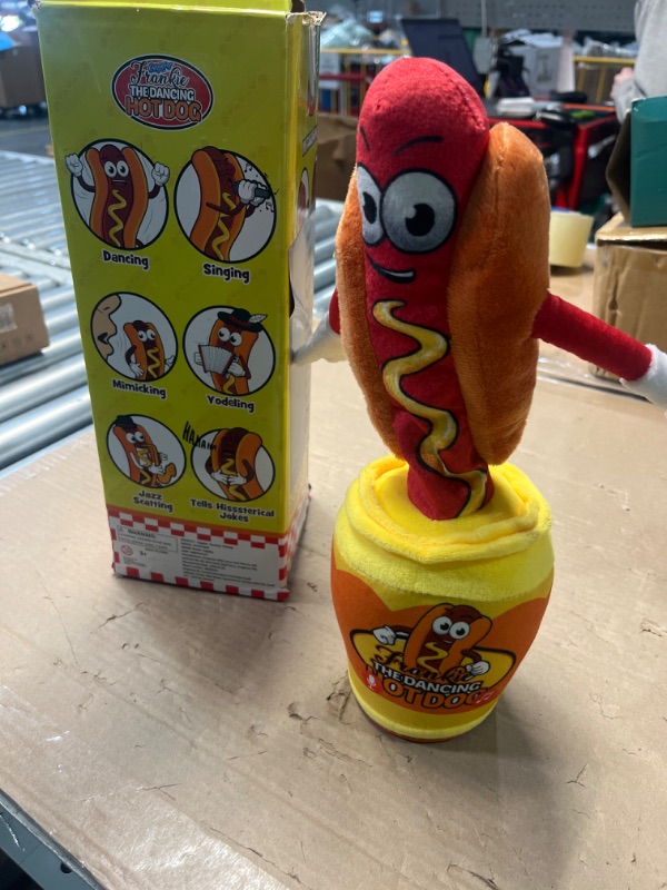 Photo 2 of Gagster Dancing Hot Dog - Sings, Yodels, Tells Jokes - Funny Talking Decor Toy for Kids & Adults