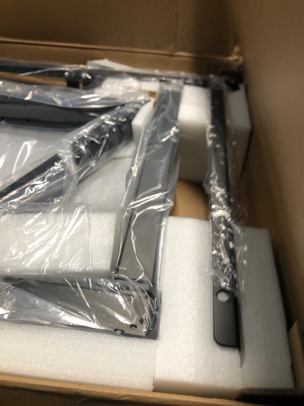 Photo 1 of Fromann Electric Height Adjustable Sitting Standing Desk Frame Dual Motors 3 Stages Sit Stand Desk Base Legs Only (Black)