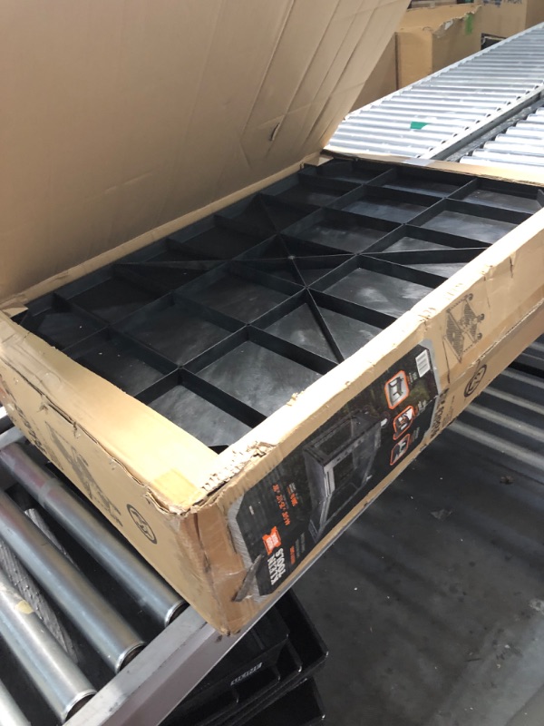 Photo 1 of Klein Tools 54831MB MODbox Utility Cart, 2-Shelf Heavy Duty Rolling Tool Cart, 500-Pound Capacity, 6-Inch Wheels, for Jobsite, Warehouse