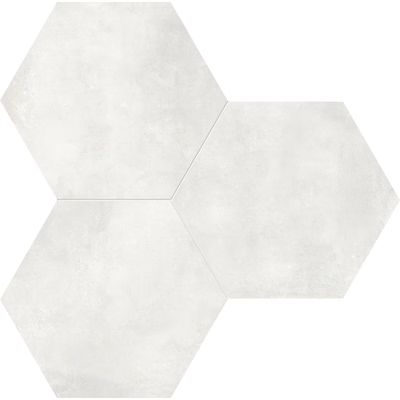 Photo 1 of **10 Piece Pack** Satori Nouveau Crema 7-in x 8-in Matte Porcelain Encaustic Hexagon Floor and Wall Tile (0.28-sq. ft/ Piece)
