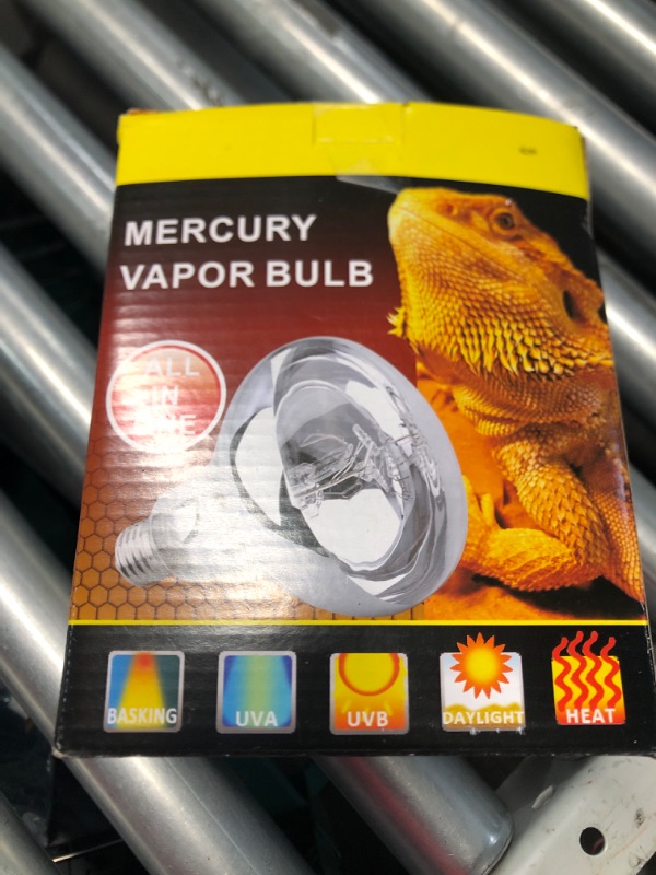 Photo 2 of AIICIOO Reptile Light - 100W Reptile U-VB Light for Bearded Dragon Sun Simulating Basking Spot Lamp High Intensity Reptile Heat Bulb for Reptile and Amphibian Use