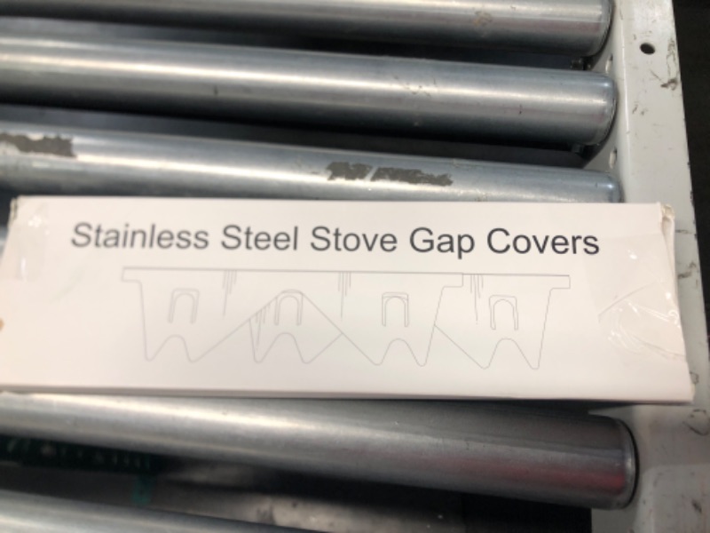 Photo 2 of ACPULSE Stainless Steel Stove Counter Gap Cover (2 Pack), Stove Guard, Stove Gap Filler for Kitchen, Range Trim Kit, Easy Clean with Heat Resistant, Adjustable Length 13.8” to 27.6”