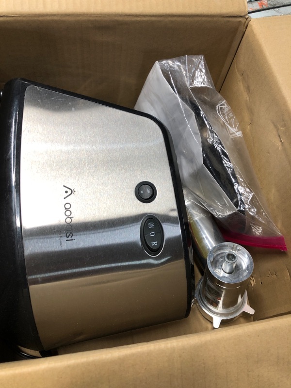 Photo 2 of ***PARTS ONLY*** Meat Grinder Electric AAOBOSI Heavy Duty Meat Mincer?2200W Max?ETL Approved 3-IN-1 Sausage Stuffer and Grinder with 3 Size Plates, Sausage Tube & Kubbe Kits, Stainless Steel Blade,Dual Safety Switch