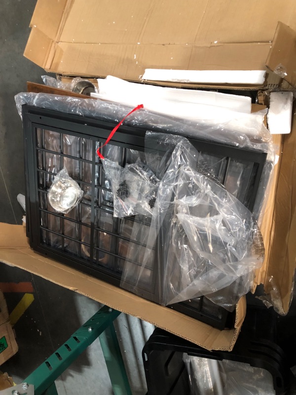 Photo 1 of ***USED - BOX 1 OF 2 ONLY - ONLY 1 DOG CAGE - OTHER PARTS LIKELY MISSING AS WELL***
YITAHOME 77.6" Large Corner Dog Crate Furniture for 2 Dogs, 4 Combination Forms Wooden Dog Kennel with 360° rotatable Dog Bowls & 3 Doors,Dog Crate Furniture TV Stand for 