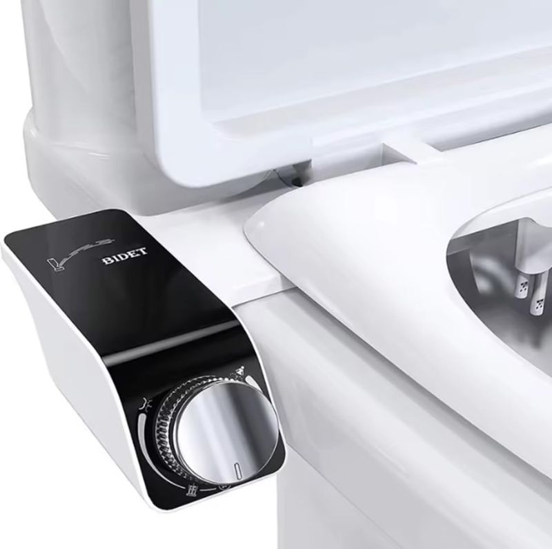 Photo 1 of ***PHOTO AS REFERENCE ****HAPPY CHEEKS Bidet... an easy to install bidet attachment for your toilet. Adjustable pressure nozzle. White with Black color.